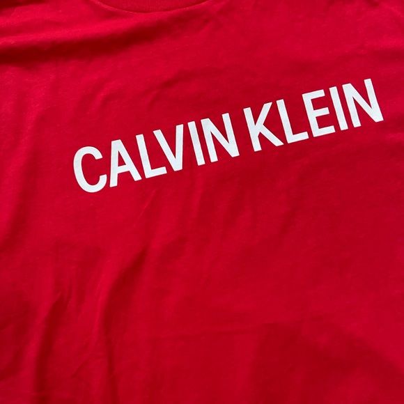 •Calvin Klein Jeans• logo graphic tee-red - Picture 2 of 8
